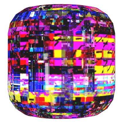 Colorful Glitch Effect Head [Animated]