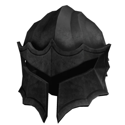 Black Medieval Paladin Helmet