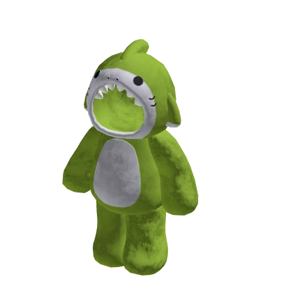 🍀Cute Shark Plushie Onesie (Green)