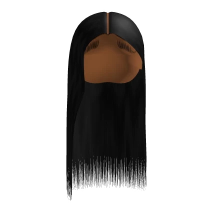 Long Middle Part Buss Down Silk Press Lace [Black]