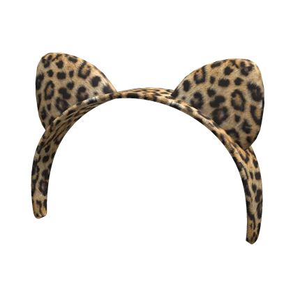 kitty headband leopard