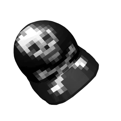 Black Sk8 Skull Old School Hat