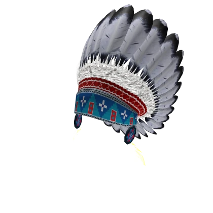Blue Red Warbonnet | Native American Headdress