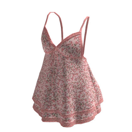 Pretty Pink Flower Summer Dress