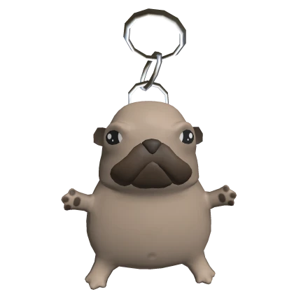 Pibble Dog Keychain