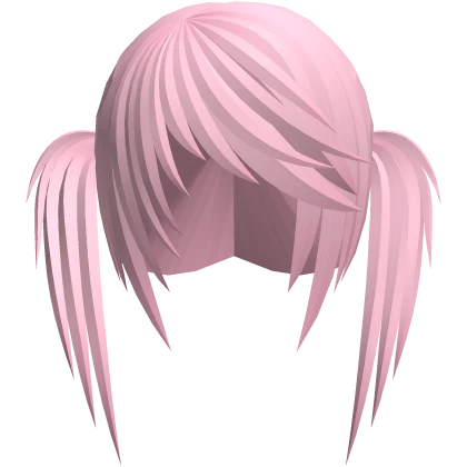 pink scene emo long pigtails