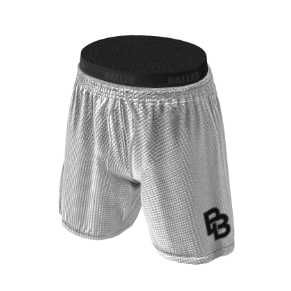 WHITE BALLER DRIP SHORT
