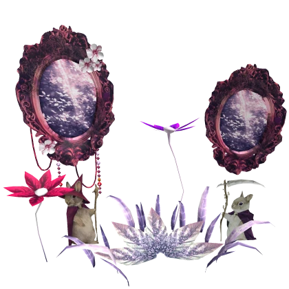 Fantasy Nature Mossy Mirrors Purple