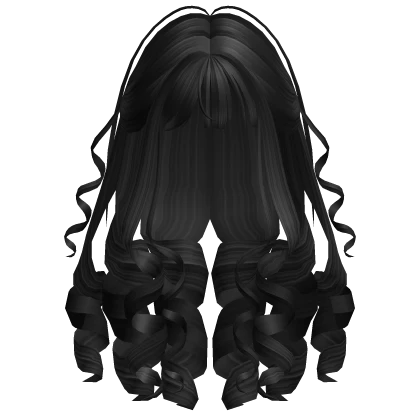 Princess Curly Victorian Hair (Black)