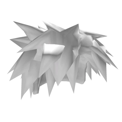 White Messy Punk Scene Hair