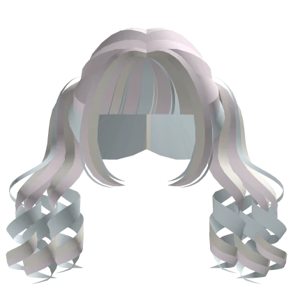 ꒰ ♡  cutest curly pastel confetti pigtails  ♡ ꒱