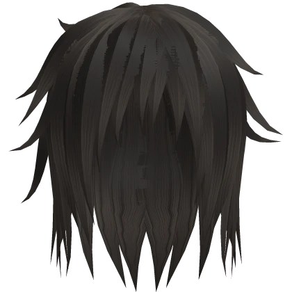 brown long messy rockstar emo scene hair