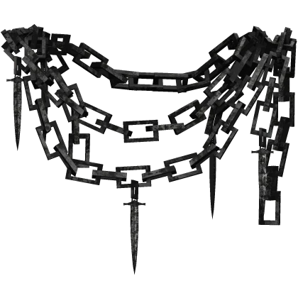 Black Hanging Sword Chain