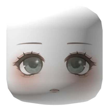 blushy kawaii douyin anime makeup green eyes