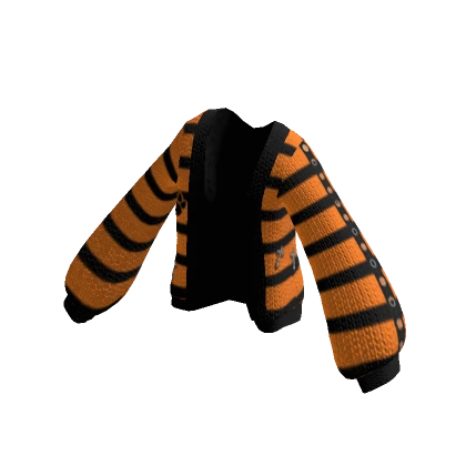 Halloween Oversized Orange/ Black Y2k Sweater