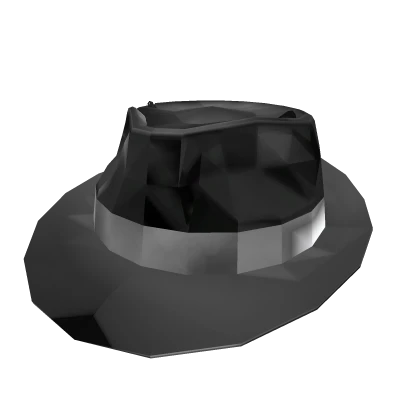 Black Sparkle Time Fedora