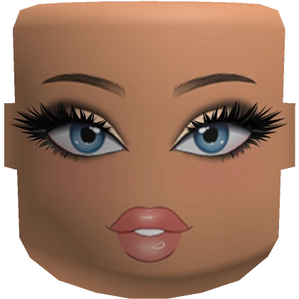 Bratty mask w/ blue eyes - Tan