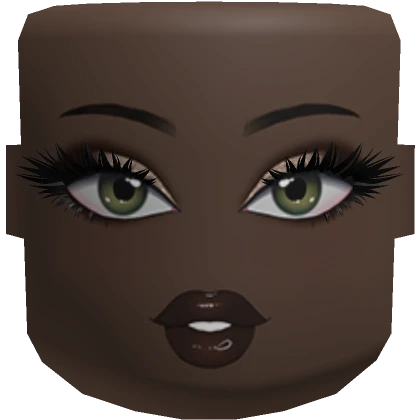 Bratty mask w/ green eyes - Dark