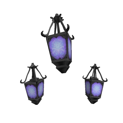 Purple Floating Mystical Lanterns