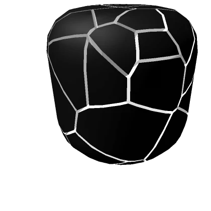 Black and White Cracked Head