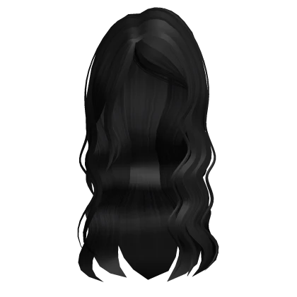 Cutesy Wavy Kpop Idol Hair in Black