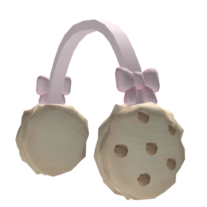 Kawaii fluffy igari mori kei cookie earmuffs bows
