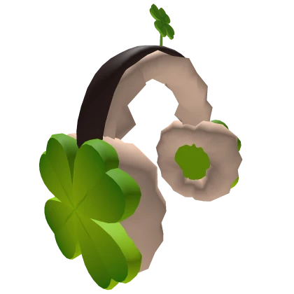 igari mori kei stem leaf fluffy clover earmuffs 🍀