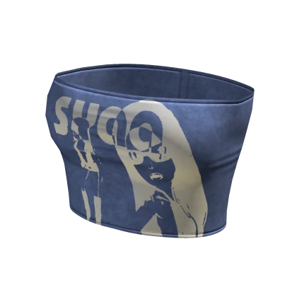 ☆ Graphic Blue Syaa Tube Top