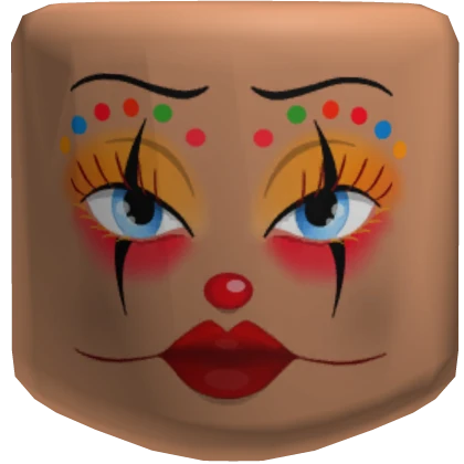 Girl Clown Makeup Nougat Skin Tone