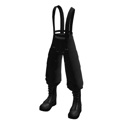 Goth Boots and Cargo Pants and Braces