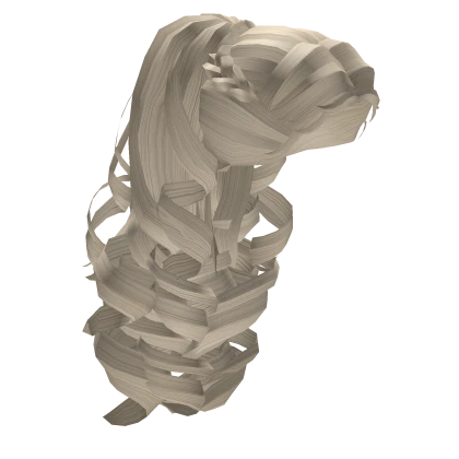 Platinum Curled Ponytail of the Late Queen