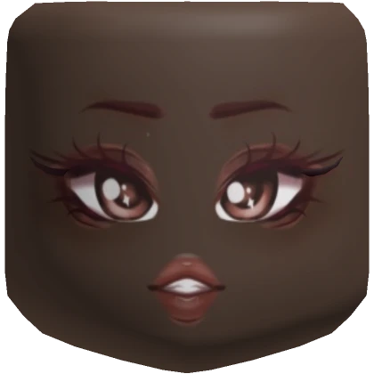 Glimmering Caramel Eyes Face Mask Dark Skin Tone