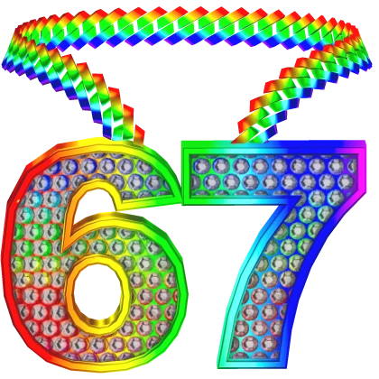 67 rainbow chain necklace