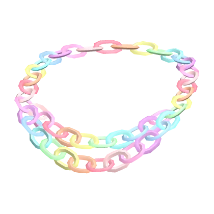 Decora Colorful Rainbow Chain Necklace