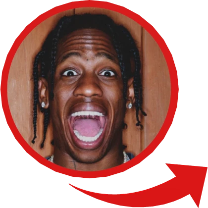 Travis Scott Red Circle
