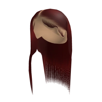 Tucked Middle Part Buss Down [Red]