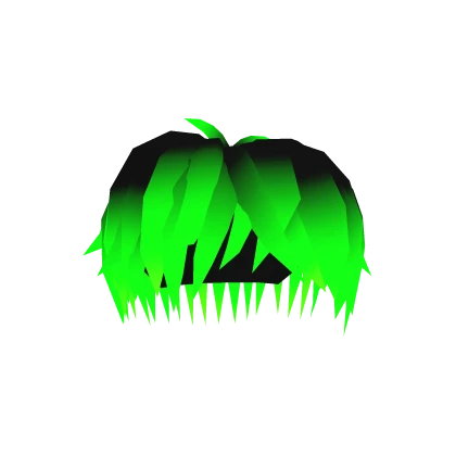 Neon Toxic Green Messy Hair