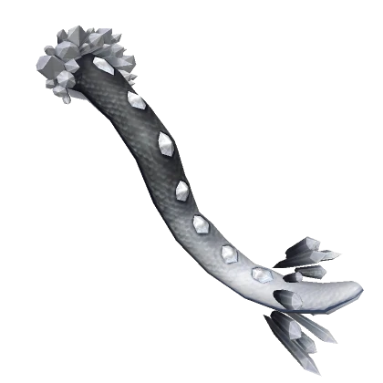 Black & White Crystal Dragon Tail