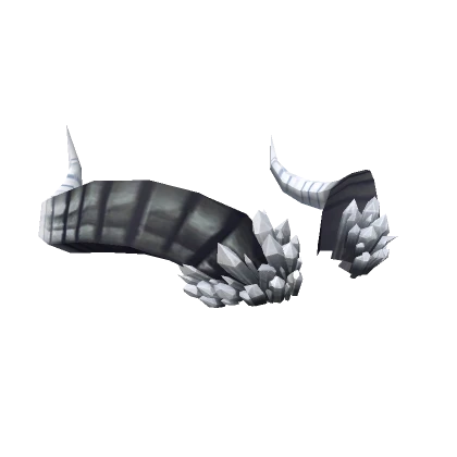  Black & White Crystal Dragon Horns