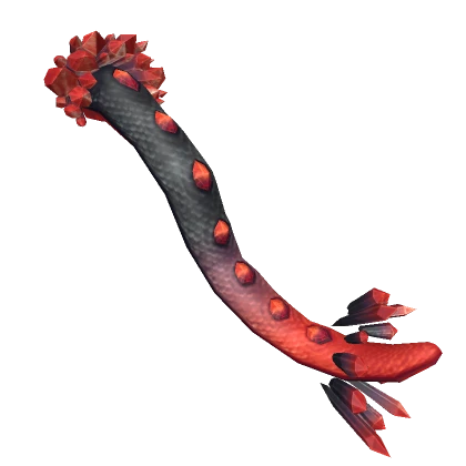  Black & Red Crystal Dragon Tail