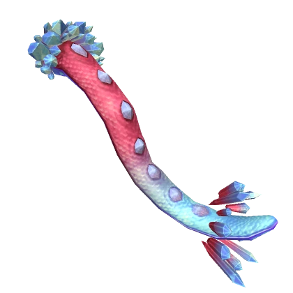 Pink & Blue Crystal Dragon Tail