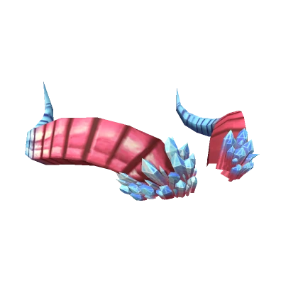  Pink & Blue Crystal Dragon Horns