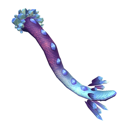 Blue & Purple Crystal Dragon Tail