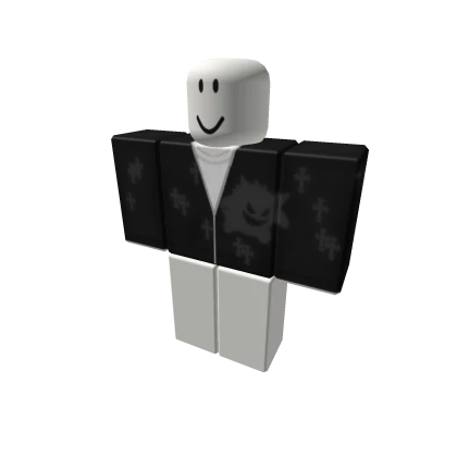 Gengar Streetwear Sad Grey Hoodie gray chrome dark