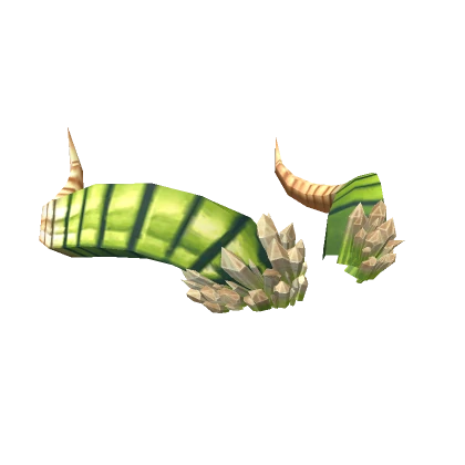  Green Crystal Dragon Horns