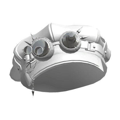 White Newsboy Cap w/ Goggles
