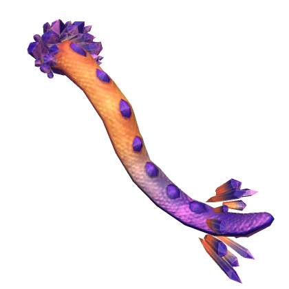 Orange & Purple Crystal Dragon Tail