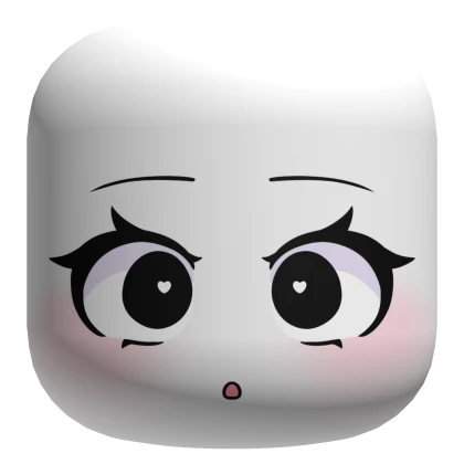 Cute Surprised Face - White