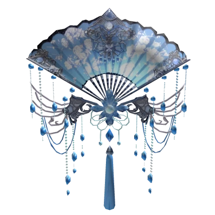 Mythical Blue Fan ୨ৎ °.