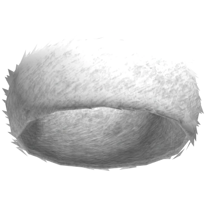 White -  Y2K  Headband, Fluffy